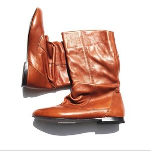 NWOT size 40 Dune warm brown mid-calf boots